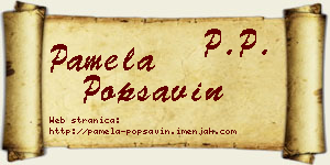 Pamela Popsavin vizit kartica